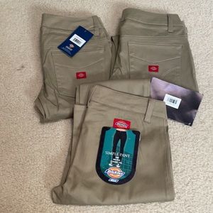 Lot of 3 New With Tags Girls 👧 Dickies size 3 khaki pants